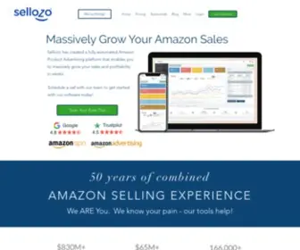 Sellozo.com(Amazon PPC Advertising Platform For Sellers) Screenshot