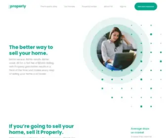 Sellproperly.com(The Better Way To Sell Your Home) Screenshot