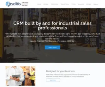 Selltis.com(CRM Built by and for Industrial Sales Professionals) Screenshot