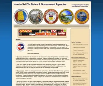 Selltostates.com(How to Sell To States & Government Agencies) Screenshot