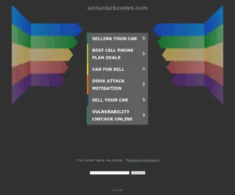 Sellunlockcodes.com(We are the main source provider for Cell Phone Unlock Codes) Screenshot