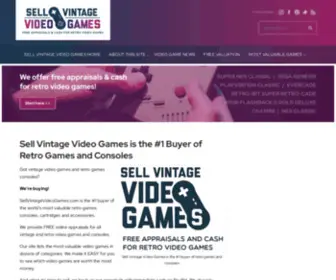 Sellvintagevideogames.com(Sell Vintage Video Games) Screenshot