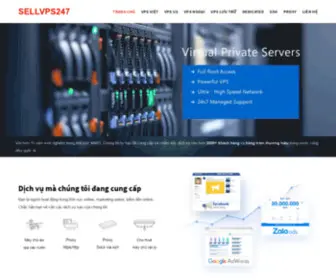 SellvPS247.com(Dịch vụ Máy chủ ảo) Screenshot