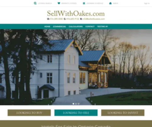 Sellwithoakes.com(Hotels/Motels For Sale In Ontario Canada) Screenshot