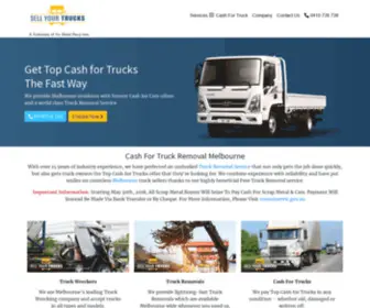 Sellyourtrucks.com.au(Truck Removals Cash for Trucks Melbourne Call) Screenshot