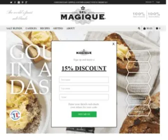 Selmagique.com(The World&#039;s Finest Salt Blends) Screenshot