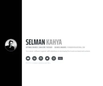 Selmankahya.com(Personal website) Screenshot