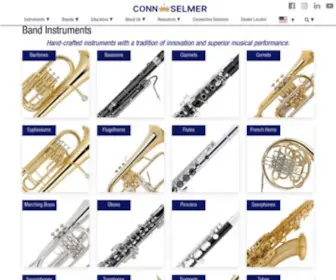 Selmer.com(Conn-Selmer, Inc) Screenshot