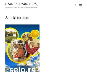 Selo.co.rs(Seoski turizam u Srbiji) Screenshot
