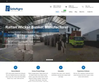 Seloagro.com(Rattan Wicker Basket Manufacturer and Exporter from Indonesia) Screenshot