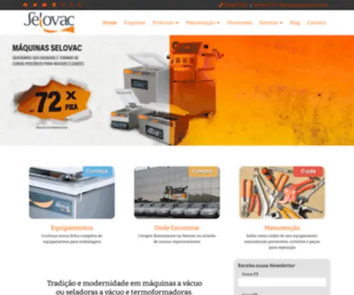 Selovac.com.br(Máquinas para embalar a vácuo) Screenshot