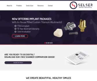 Selserdental.com(Selser Dental Lab) Screenshot