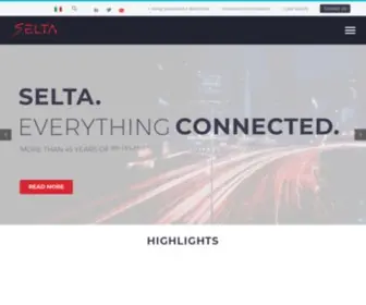 Selta.com(SELTA, leader nell’automazione delle reti dell’energia, nello smart working e cyber security Home) Screenshot