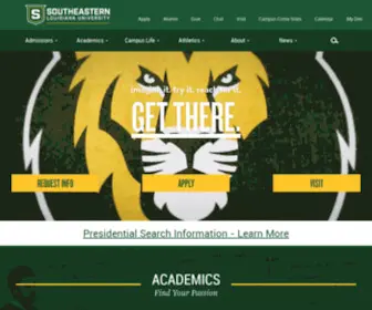 Selu.edu(Southeastern Louisiana University) Screenshot