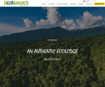 Selvabananito.com(An Authentic Ecolodge in Costa Rica) Screenshot