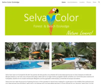 Selvacolor.com(Selva Color Ecolodge) Screenshot