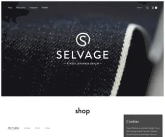 Selvage.de(Finest Japanese denim) Screenshot