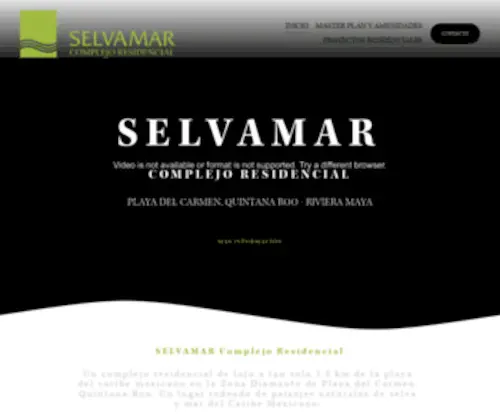 Selvamar.com.mx(Inicio) Screenshot