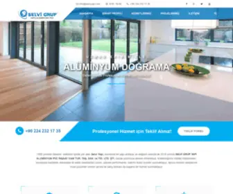 Selviyapi.com(SELVİ GRUP YAPI ALÜMİNYUM PVC İNŞAAT CAM TUR) Screenshot