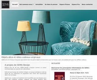 Semadesign-Deco.fr(Site officiel de la marque Sema Design) Screenshot