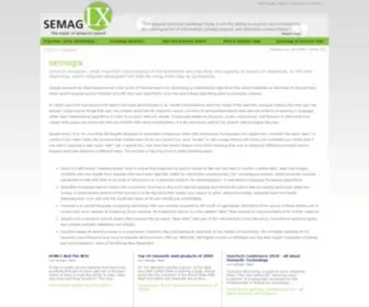 Semagix.com(S E M A G I X) Screenshot