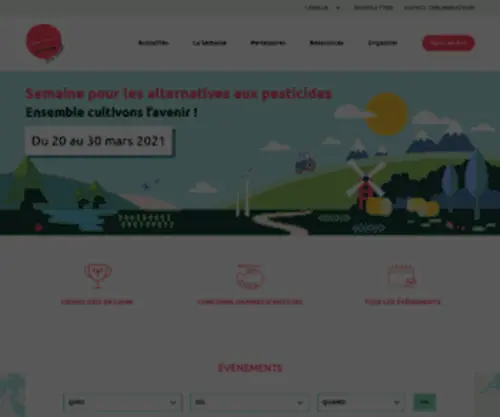 Semaine-Sans-Pesticides.com(Semaine pour les alternatives aux pesticides) Screenshot