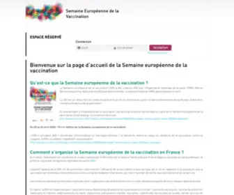 Semaine-Vaccination.fr(Accueil) Screenshot