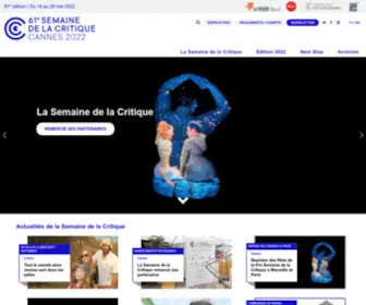 Semainedelacritique.com(Semaine de la Critique du Festival de Cannes) Screenshot