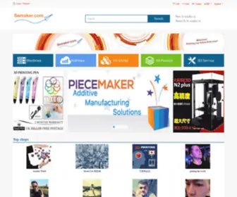 Semaker.com(Semaker 3D market) Screenshot