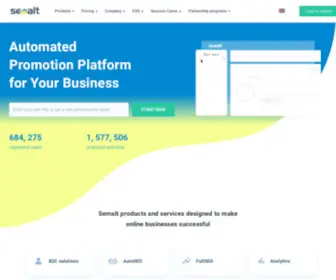 Semalt.com(Free & paid SEO services for your business) Screenshot