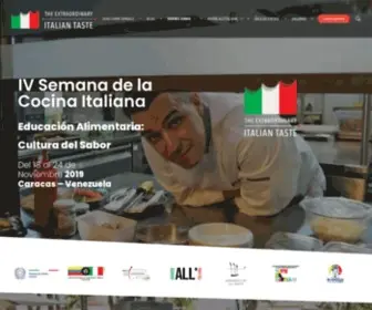 Semanadelacocinaitaliana.com.ve(“Educación alimentaria) Screenshot