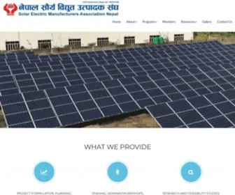 Semannepal.org.np(Solar Electric Manufacturers' Association Nepal [SEMAN]) Screenshot