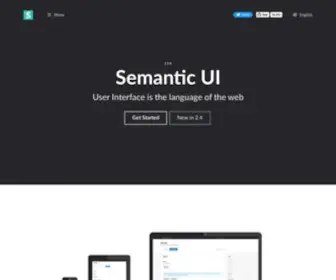 Semantic-UI.com(Semantic UI) Screenshot
