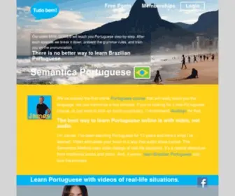 Semantica-Portuguese.com(Learn Brazilian Portuguese) Screenshot