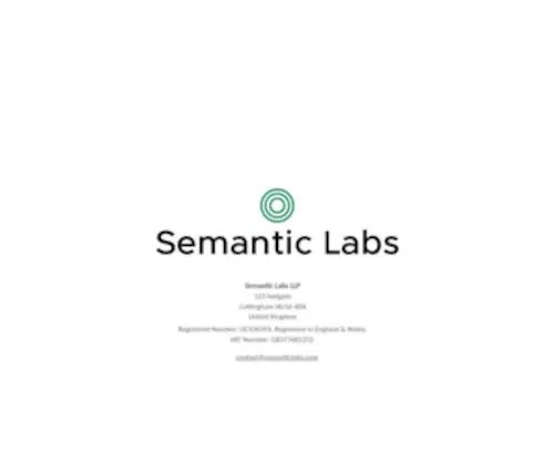 Semanticlabs.com(Semantic labs) Screenshot