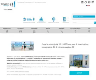 Sematec-Metrologie.com(Experts en mesure 3D de pièces et réglages d'outillages. 6 sites) Screenshot