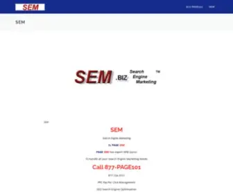 Sem.biz(Search Engine Marketing Experts) Screenshot