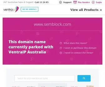 Semblock.com(Domain Parked With VentraIP Australia) Screenshot