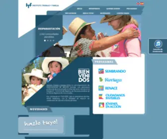 Sembrando.org.pe(Instituto Trabajo y Familia) Screenshot