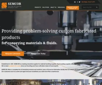 Semcor.net(Material & Fluid Handling Company) Screenshot