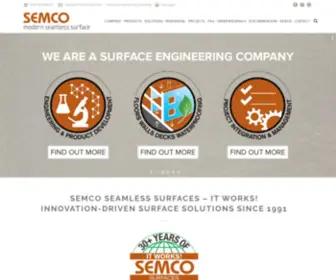 Semcosurfaces.com(Specialized in Seamless Surfaces and Surface Solutions since 1991) Screenshot