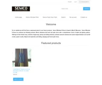 Semcowindowparts.com(Semco Window Parts) Screenshot