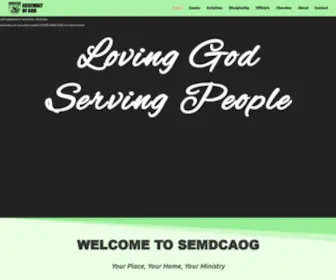 Semdcaog.com(Assembly of God) Screenshot