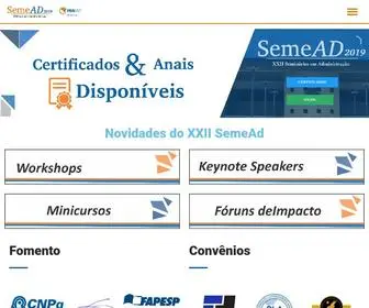 Semead.com.br(XXII SemeAd) Screenshot