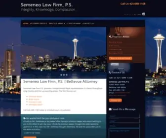 Semenealaw.com(Semenea Law Firm) Screenshot