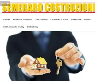 Semerarocostruzioni.it(Costruzioni, Ristrutturazioni e consolidamento, Demolizioni con Trasporto, Movimento terra e Scavi, Pavimentazione Industriale) Screenshot