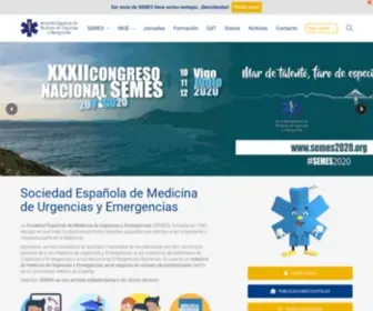 Semes.org(Sociedad Española de Medicina de Urgencias y Emergencias) Screenshot