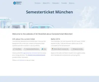 Semesterticket-Muenchen.de(Ein Semesterticket für München) Screenshot