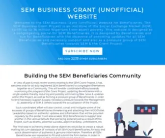 SemGrant.com.ng(SEM Grant) Screenshot