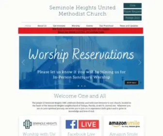 Semheights.com(Seminole Heights United Methodist Church) Screenshot